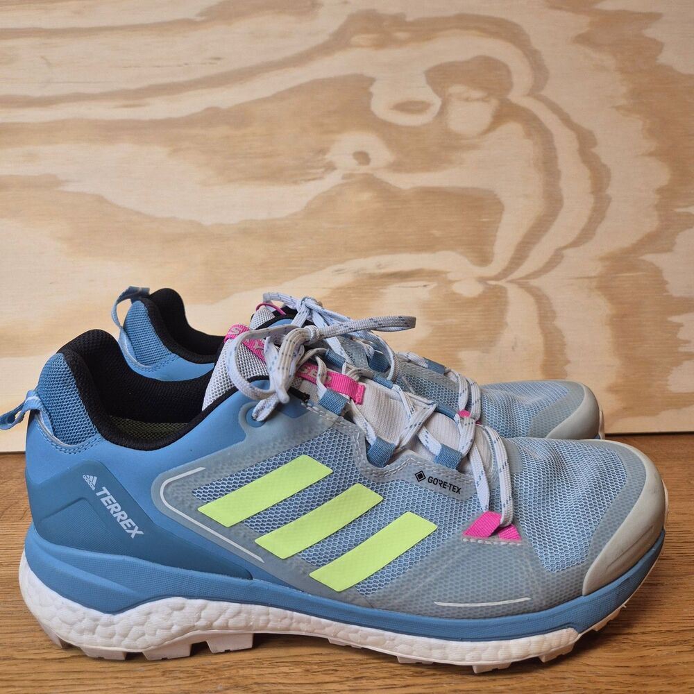 Adidas Terrex Skychaser 2 GTX Womens 11 Mens 10 Blue Gore-Tex Hiking Shoe